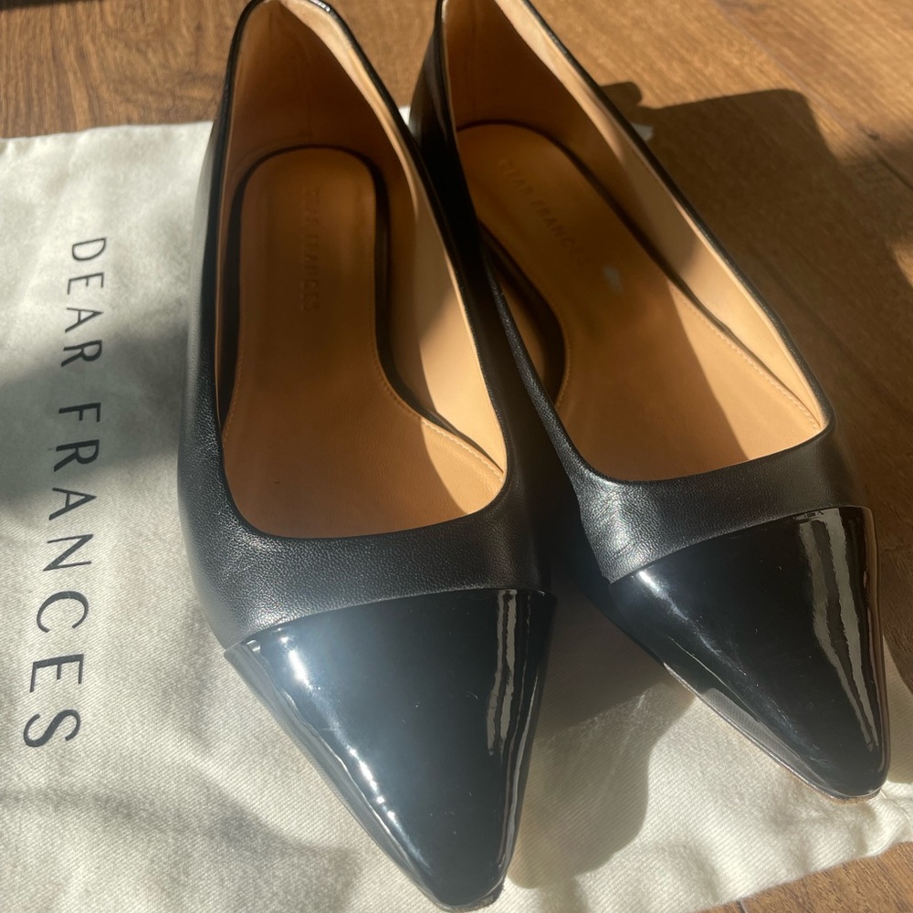 Dear Frances flats, size 38, color black.